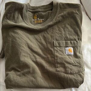 Carhartt Olive Green Pocket T-Shirt